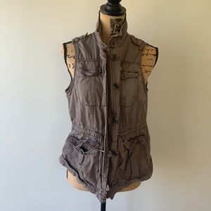 Maurices brown utility vest
